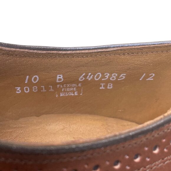 Florsheim Men’s Brown Leather Lace-Up Wingtip Oxford Classic Dress Shoes Sz 10B main image 8
